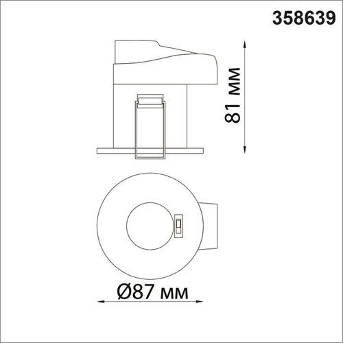 358639 SPOT NT21 243 белый Светильник встраиваемый светодиодный, вид