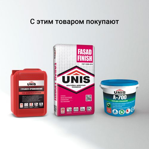 Шпатлевка гисповая для швов ГКЛ UNIS GS-110 GipsSeam банка 5 кг, фото