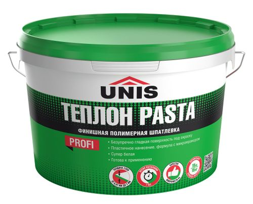 Шпаклевка финишная полимерная UNIS ТЕПЛОН Pasta 15 кг, фото