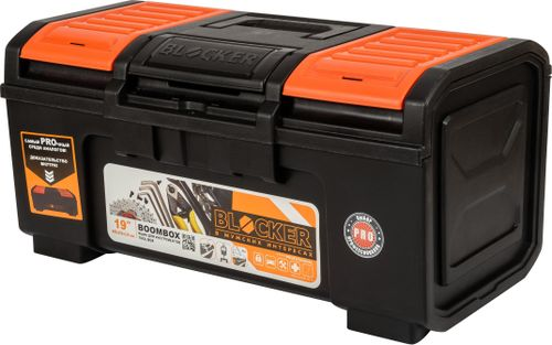 Ящик для инструментов Boombox 19" черный/оранжевый, крупный план