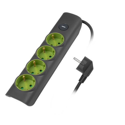 Удлинитель бытовой с выключателем Jazzway ET-04-500G, картинка