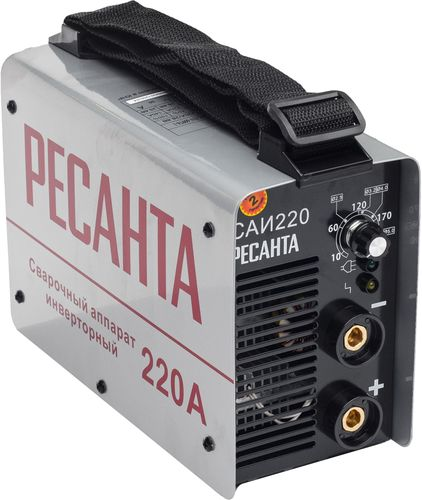 Инвертор РЕСАНТА сварочный САИ220 7,8кВт, крупный план