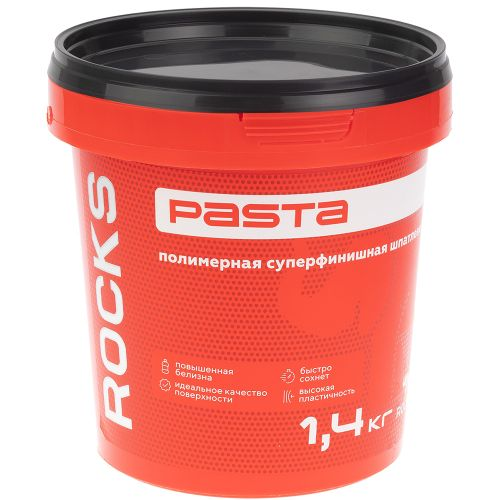 Шпатлевка полимерная суперфинишная Rocks PASTA 1,4 кг, фотография
