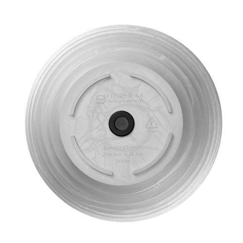 Кашпо FLOWERSEA Darvin 38х38х28,2см, бело-серое, Арт. 601110001-4, изображение