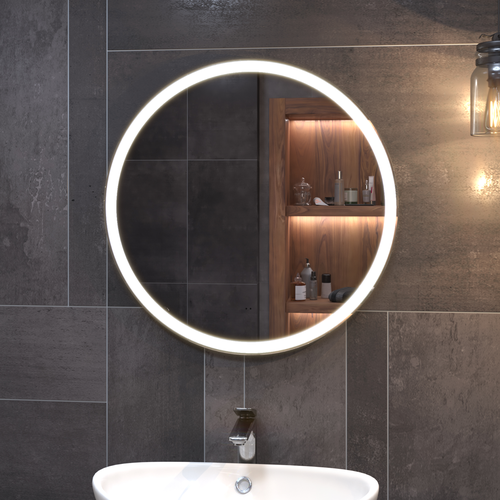 Зеркало для ванной комнаты  с LED подсветкой Фрея Comfort 70 с подогревом, фотография