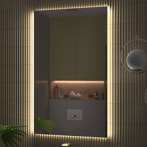 Зеркало для ванной комнаты  с LED подсветкой Клайн Comfort 60 с подогревом, картинка
