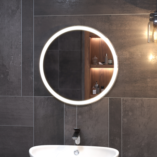 Зеркало для ванной комнаты  с LED подсветкой Фрея Comfort 60 с подогревом, вид