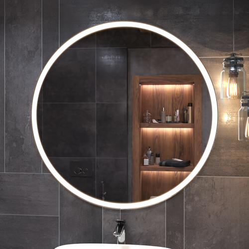 Зеркало для ванной комнаты  с LED подсветкой Фрея Comfort 100 с подогревом, вид
