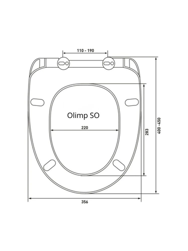 Сиденье для унитаза Olimp SO дюропласт микролифт белый, фото