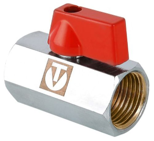 Кран шаровой латунь никелированный VALTEC мини AAV330004 1/2", картинка