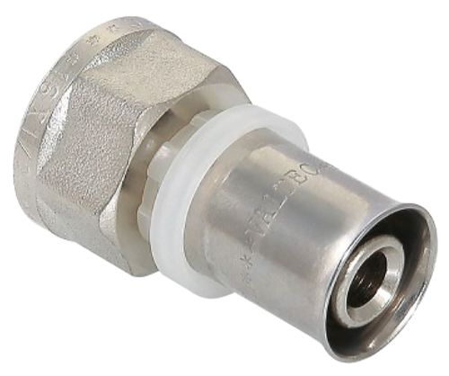 Соединитель латунь никелированный VALTEC VTm.202.N 3/4" х 26 мм, вид