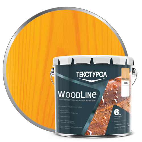 Деревозащитное средство Текстурол WoodLine Сосна 3 л, фотография
