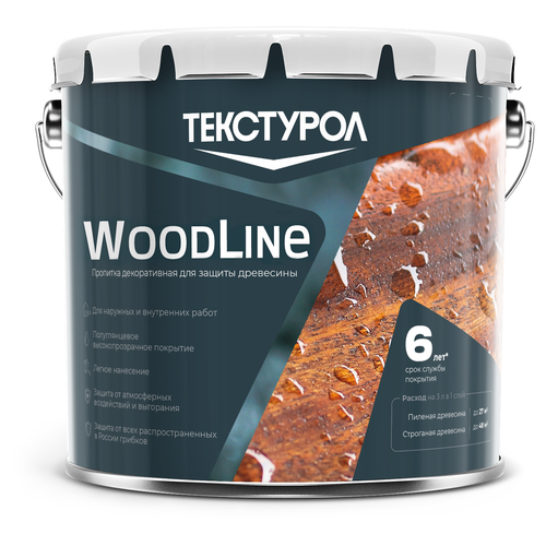 Деревозащитное средство Текстурол WoodLine Тик 3 л, картинка
