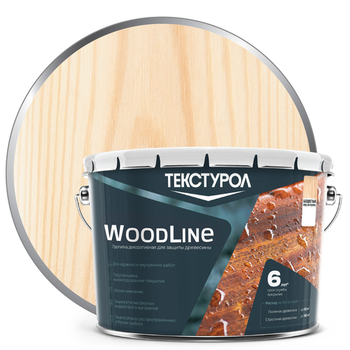 Деревозащитное средство Текстурол WoodLine Бесцветный 10 л, вид