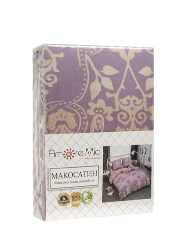 Комплект постельного белья рис.Вензеля 2 СП, Amore Mio из микрофибры, картинка