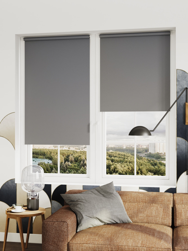 Рулонная штора Legrand Лестер 60x175 см, графит, картинка