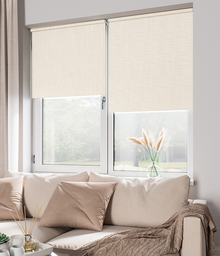 Рулонная штора Legrand Блэкаут Вестерн 70x175 см, молочный, изображение