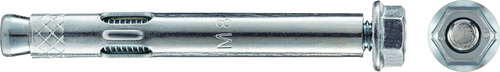 Анкерный болт с гайкой Tecfi AW ZN 8x65/10 2 шт, фотография