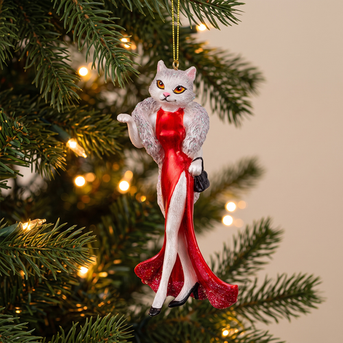 Украшение ErichKrause Decor классика, Леди Кошка, 6х4х12см, фото