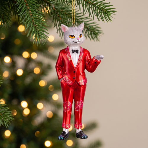 Украшение ErichKrause Decor классика, Мистер Кот, 5х2х12см, крупный план
