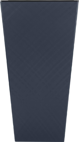 Горшок Ingreen Manhattan Cube 300×300×564 мм 34 л с дренажной вставкой вулканический серый, картинка