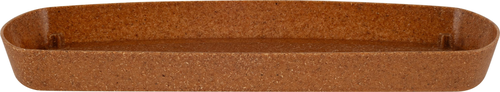Горшок овальный Ingreen Wood для суккулентов 25 см молочный шоколад/бук, вид