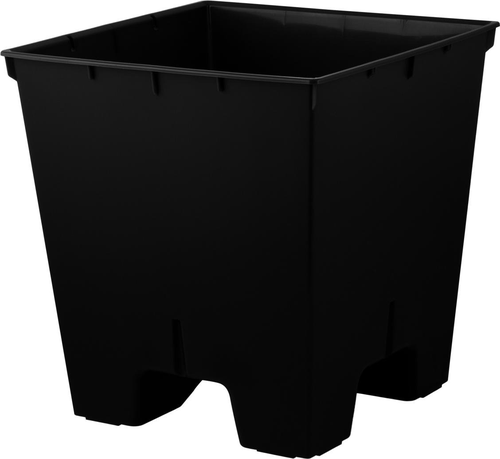 Горшок Ingreen Manhattan Cube 301×301 мм 22 л с дренажной вставкой оникс, изображение