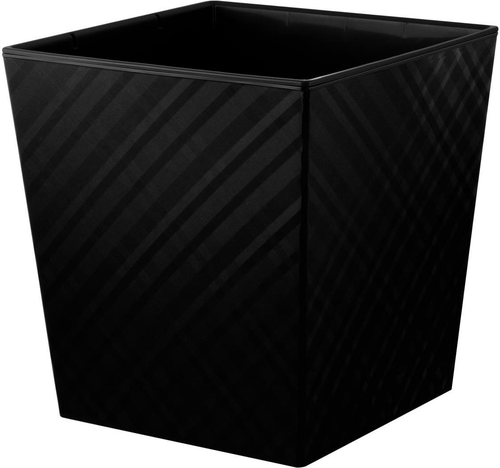 Горшок Ingreen Manhattan Cube 301×301 мм 22 л с дренажной вставкой оникс, детальное фото
