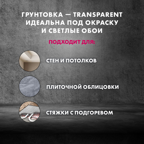 Грунтовка универсальная готовая Церезит CT 17 Transparent прозрачная 5 л, фото