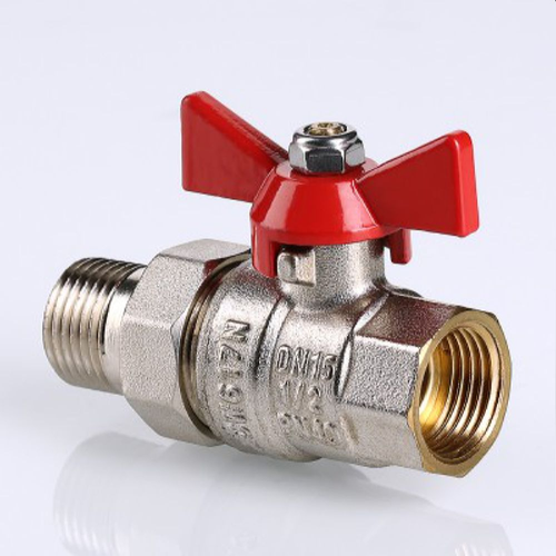 Кран шаровой латунь никелированные VALTEC Base VT.227 1/2", изображение