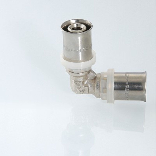 Угольник латунь никелированный VALTEC VTm.251.N 26 мм, вид