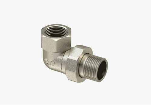 Американка угловая латунь 1/2" никель RTP, фотография