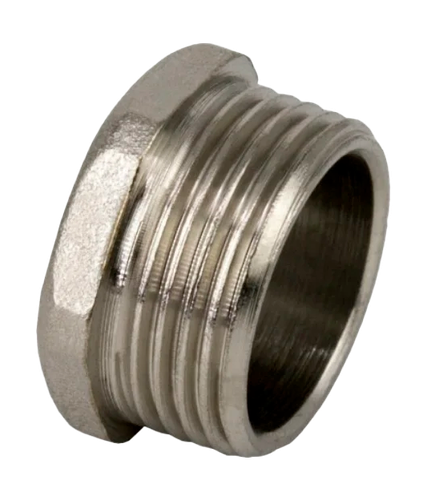 Заглушка, латунь, наружная резьба 1/2", никель, RTP, вид