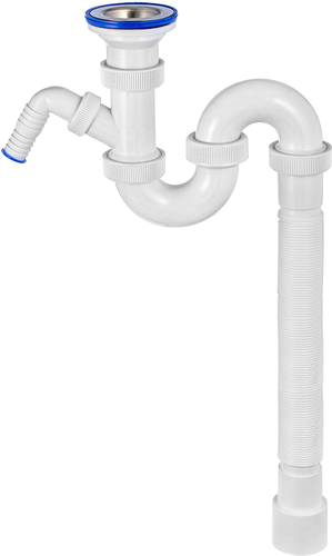 Сифон для мойки VIRPlast Трубный 1 1/2" 40 мм, изображение