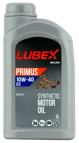 Масло синтетическое LUBEX PRIMUS EC 10W-40 1л, крупный план