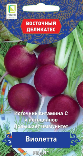 Семена редис виолетта, фотография