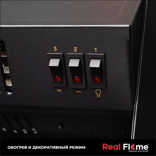 Каминокомплект CORFINO STD/EUG WT + Fobos LUX BL, фотография
