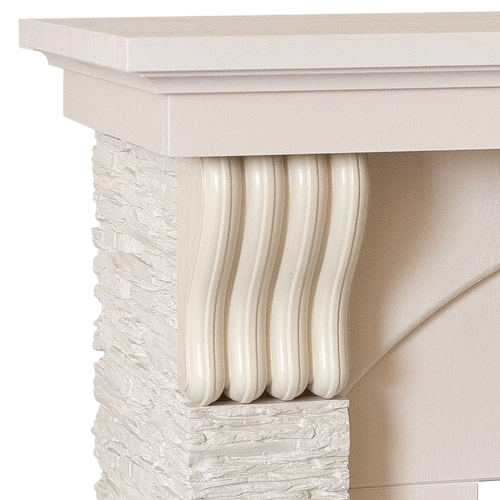 Каминокомплект CORFINO STD/EUG WT + Fobos LUX BL, картинка
