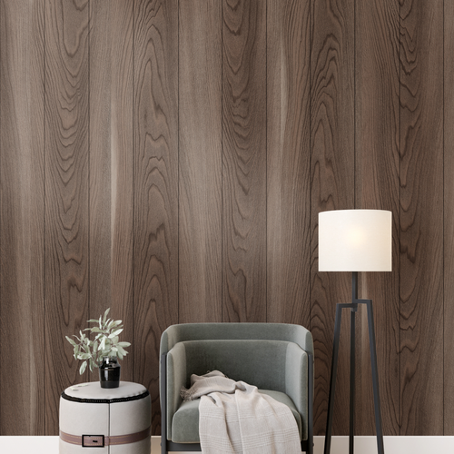 Панель МДФ Classic STELLA Light Орех Бразильский 2700х200х6 мм, крупный план