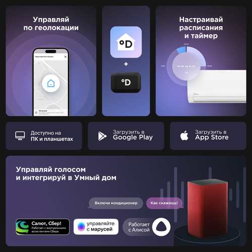 Сплит-система инверторная MIDEA MSFRW-09N8C2 с WiFi-контроллером, 9000 БТЕ, детальное фото