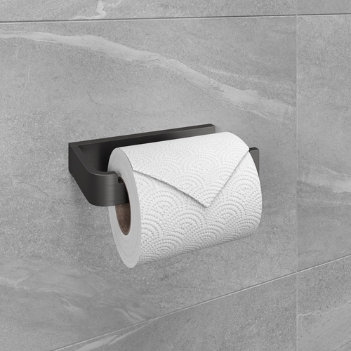 Держатель для туалетной бумаги Lemark 9726009 SMOOTH LINE открытый, графит, фотография
