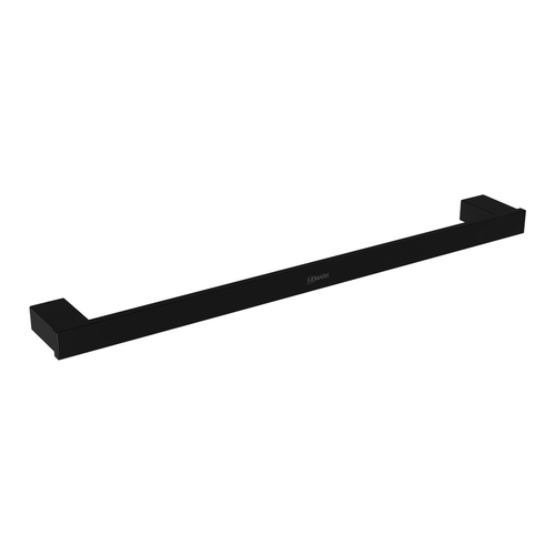 Полотенцедержатель Lemark 9782023 SMOOTH LINE одинарный, чёрный матовый, изображение