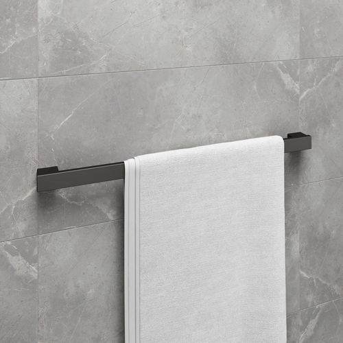 Полотенцедержатель Lemark 9786024 SMOOTH LINE одинарный, графит, картинка