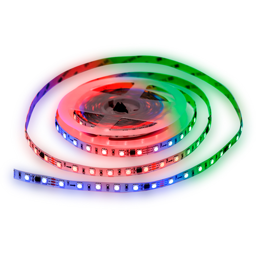 Комплект адресной светодиодной ленты Apeyron Electrics 24В 14.4Вт/м IP20 5м RGB, фотография