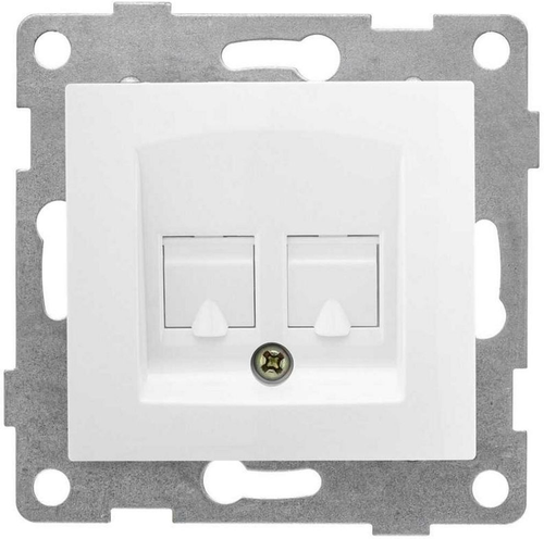 Розетка электрическая 1 пост GUSI ELECTRIC белый, фотография