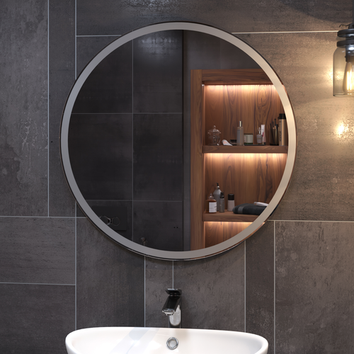 Зеркало для ванной комнаты  с LED подсветкой Фрея Comfort 80 с подогревом, фотография
