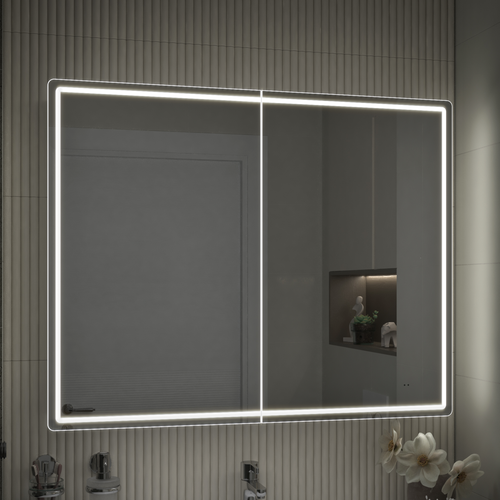 Шкаф навесной для ванной комнаты  с LED подсветкой Коста Comfort 100 с подогревом, картинка