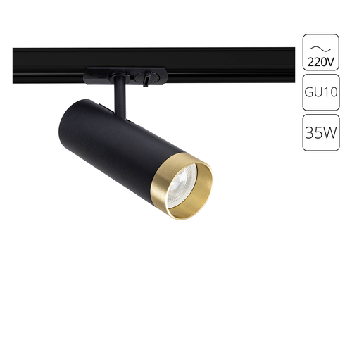 Трековый светильник Topic Arte Lamp IP20 A2356PL-1BK черный, детальное фото