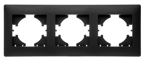 Рамка 3 поста GUSI ELECTRIC BRAVO графит, изображение