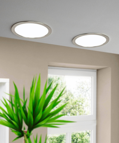 Встраиваемый светильник FUEVA 5, 16,5W (LED) ET26, 2000lm, 4000K, никель матовый, фото